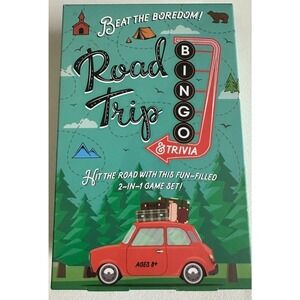 Family Road Trip Game Road Trip Bingo & Trivia -Beat The Boredom!-NIB